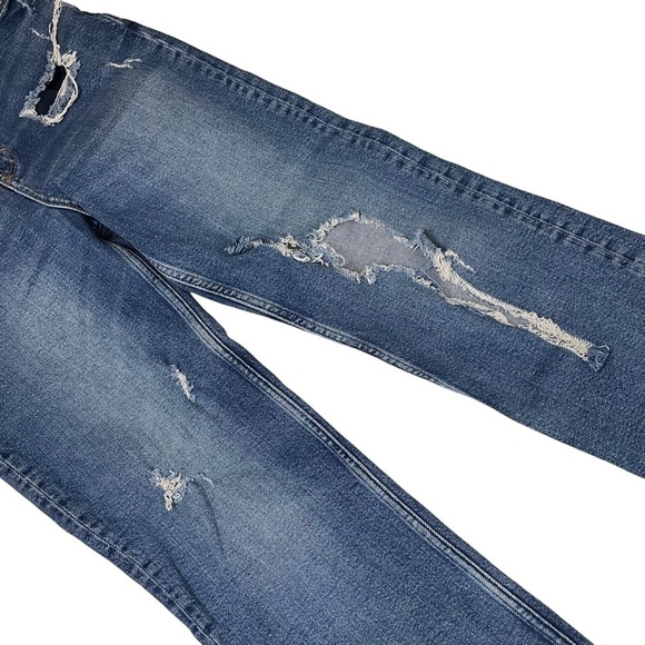 Free People We The Free High Rise Distressed Ripped Slim Jeans Sz28 - Picture 14 of 16